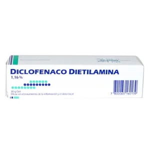 DICLOFENACO DIETILAMINA 1.16% GEL TUBO X 30 G - Ecofarma
